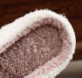 Female Living Room Slippers Women's Cute Fluffy Flip flop Cute Letter Soft Plush PVC Non-Slip North Home Bedroom Shoes. 