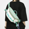 Japan and South Korea's new ins Hong Kong style literature and art retro letters men's and women's fashion brand crossbody bags, chest bags, outdoor sports shoulder bags.