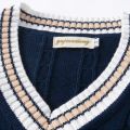 Sweater Vest Men Autumn Winter Velvet V-neck Striped Big Size 5XL Oversize Mens Couples Preppy Style Students Vests. 