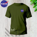 Nasa logo t shirt premium cotton men & women round neck tshirt. 