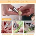 Stainless Steel Finger Protector Anti-cut Finger Guard Safe Vegetable Cutting Hand Protecter Kitchen Gadgets Kitchen Accessories. 