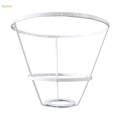 Iron Lamp Shade Frame , Tabletop Light Stand Durable Practical DIY Lightweight Lampshade Frame for Anniversary Cafe Light Cage Guard.