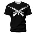 2022 new hot fashion Summer Men's AK47 T-shirt 3D Printing Round Neck Casual breathable plus size tops dropshipping.