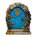 Garden Fairy Gnome Elf Miniature Figurines Window Door Christmas Home Garden Ornaments Art Sculpture Tree House Door Statue.