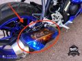 YAMAHA R15M / R15 V4 Motorcycle Exhaust Muffler Pipe Heat Shield Guard Cover Protector or Silencer Cover.