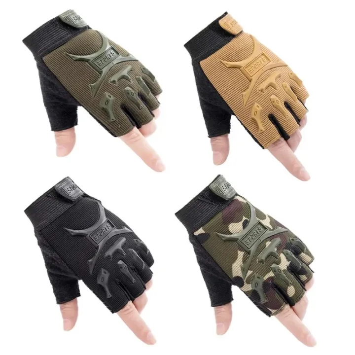 1Pair%20Hiking%20Cycling%20Riding%20Half%20Finger%20Outdoor%20Tactical%20Fingerless%20Gloves%20Hunting%20Climbing%20Gym%20Gloves%20For%20Kids%20-%20Image%202