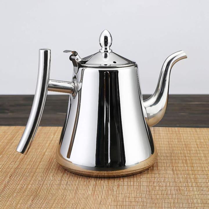 Stainless%20Steel%20Kashi%C2%A0Teapot%20Silver%C2%A0With%20Infuser%20Tea%20Filter%20Coffee%20Tea%20Kettle%20Water%20Kettle%20Drinkware%20(F-1.5%20Ltr)%20-%20Image%202