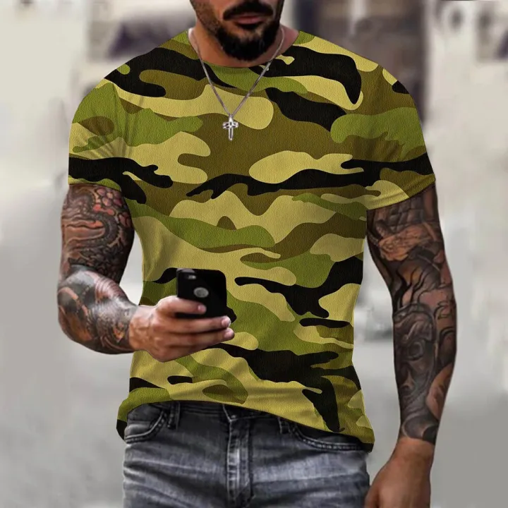 3D%20Camouflage%20T-shirt%20Summer%20Unisex%20Street%20Large%20Sports%20Military%20T-shirt%20Outdoor%20Leisure%20Fashion%20Crew%20Neck%20Short%20Sleeve%20-%20Image%205