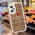 FELMYST Casing Case For Realme GT Neo2 Fashion Rose Flower Gemstone Ornament Brand JADIOR Gem Soft Silicone Fabric Phone Case Full Cover Camera Protection Cases Shockproof Back Cover Phone Casing Softcase For Girls. 