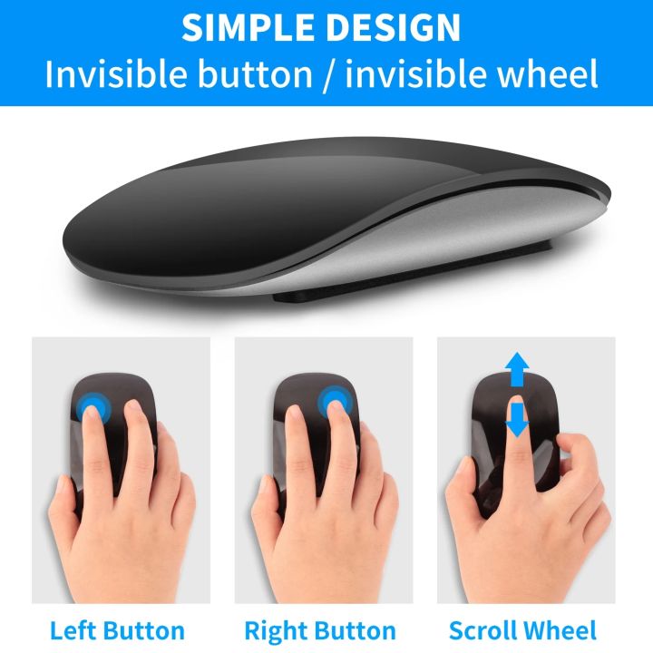Wireless%20Bluetooth%20Magic%202%20PC%20Gamer%20Mouse%20Noiseless%20Rechargeable%20Laser%20Ergonomic%20Design%20Touch%20For%20Macbook%20Air%20Pro%20m1%20Asus%20Laptop%20-%20Image%202