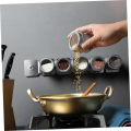 Magnetic Spice Tins 8Pcs,Stainless-Steel Magnetic Spice Container Magnetic Spice Jars Easy to Clean and Rust Free Easy to Use.