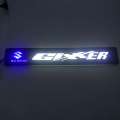 Bike Brand Logo Front Name Plate Led Light For  Suzuki Motorcycle - Bike Accessories. 
