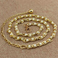 Metal Waist Belt Pearl Body Belt Dress Chain Thin Belt Waistband Imitation Pearl Beads. 