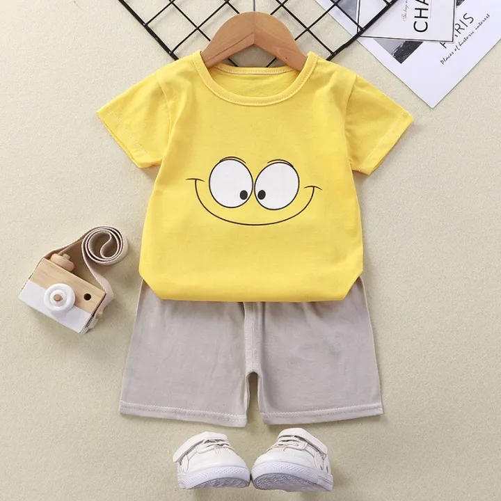 Toddler%20Baby%20Boys%20Girls%20Summer%20Clothing%20Suit%20Newborn%20Kids%20Cartoon%20Short%20Sleeve%20T-shirts+shorts%202pcs%20Children's%20Tracksuits%20Sets%20-%20Image%204