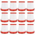 12Pcs Replacement Filter for Deerma VC01 Handheld Vacuum Cleaner Accessories HEPA Filters Home Aspirator Parts.
