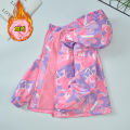 Spring Autumn Waterproof Children Hooded Cartoon Girls Jacket Warm Fleece Lined Zip Outwear School Kids Boys Outfit Top XMP99. 