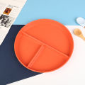 1Pc Divided Dish In 3 Diet Reusable Round Dinner Plate Kitchen Dinnerware Portion Plates For Adults 3 Compartments Microwave. 