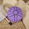 3 Inch 6-Tone Steel Tongue Drum Mini Hand Pan Drums with Drumsticks C. 