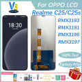 LCD For Realme C25/C25s LCD Display Touch Screen Digitizer Assembly RMX3195 RMX3193 Replacement No Dead Pixel. 