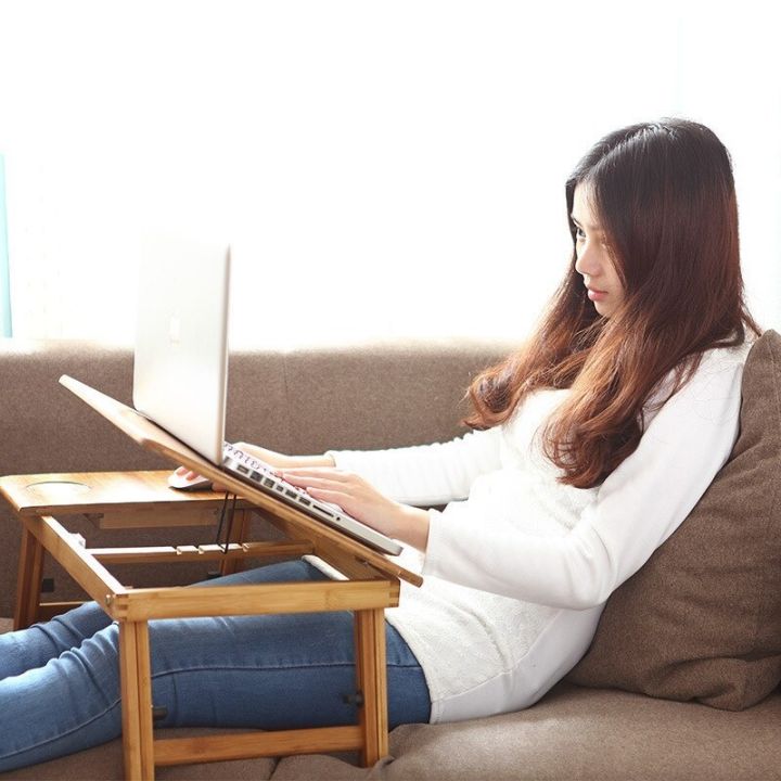 Study%20bed%20table%20Reading%20breakfast%20tray%20bed%20sofa%20work%20table%20indoor%20outdoor%20Portable%20Folding%20Sofa%20Bed%20tea%20Folding%20Desk%20Bed%20Study%20Tray%20Wooden%20-%20Image%207