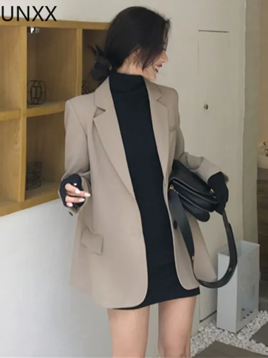 UNXX%20Blazer%20Jackets%20for%20Women%202022%20Black%20Blazers%20Office%20Lady%20Korean%20Coats%20Laides%20Tops%20Veste%20Dameskleding%20Veste%20Tailleur%20Femme%20-%20Image%203