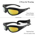 【New and Improved】 Daisy Polarized Tactical Sunglasses Men Airsoft Glasses UV400 Protection Military Desert Hiking.
