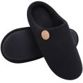Litfun Winter House Slippers For Women Anti-Slip Fluffy Warm Slippers Men Memory Foam Cotton Slippers With Durable Rubber Sole. 
