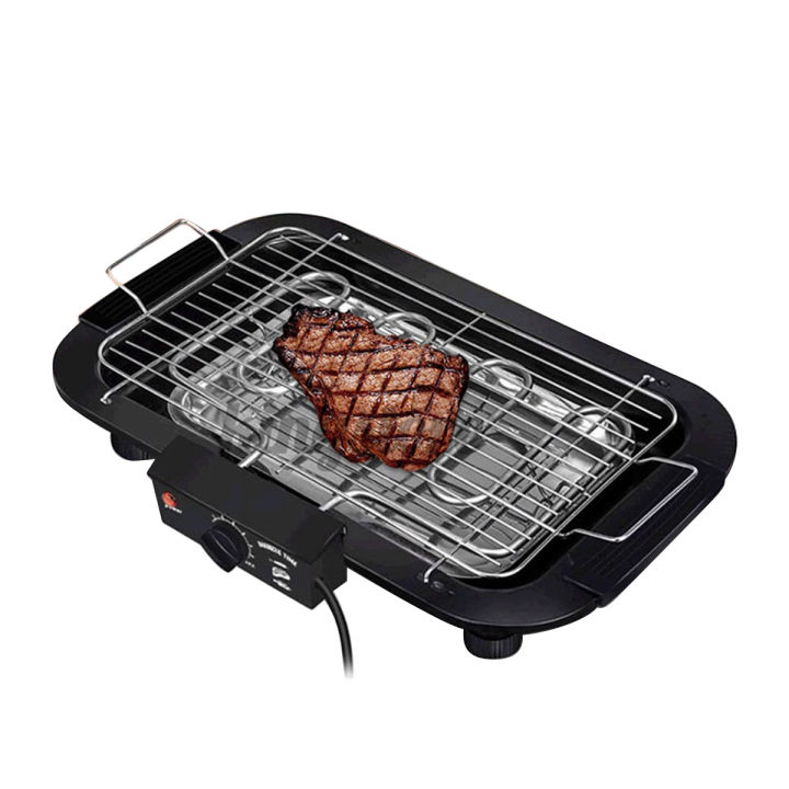 Electric BBQ Grill Machine With 12Pcs Barbecue Skewer Grill Kebab Needles Stick Wood Handle