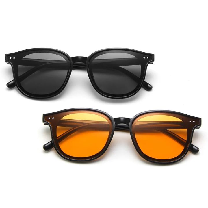 Rivet%20Square%20Frame%20Sunglasses%20Men%20Women%20Gray%20Orange%20Lens%20UV400%20Protection%20Eyewear%20Fashion%20Design%20Gafas%20De%20Sol%20-%20Image%203