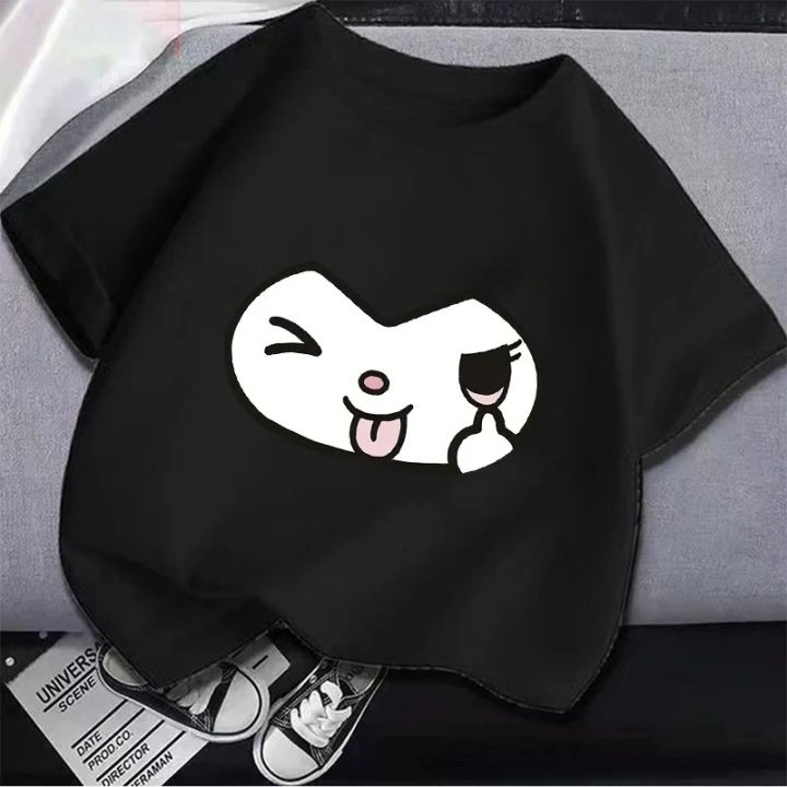 korean%20Hello%20Kitty%20Children%20Clothing%20Anime%20Sanrio%20Girls%20T-shirt%20Cartoon%20Melody%20Kuromi%20Summer%20Cute%20Top%20Cotton%20Kids%20Short%20Sleeves%20-%20Image%204