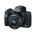 Canon EOS M50 Mirrorless Vlogging Camera Kit with EF-M 15-45mm Lens and Dual Pixel CMOS AF for fast accurate autofocus. 