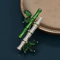 hijab pin green bamboo Brooches Pin Fashion Brooch Women's Pin Sweater Suit Accessories Jewelry Accessories Party Gifts Brooch. 
