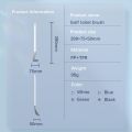 5-Color Golf Silicone Toilet Brush With Stand Set Long Handle Toilet Cleaning Brush Modern Sanitary Bathroom Accessories-39x7.5x5cm black. 
