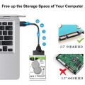 CASIFY USB 3.0 SATA Cable SATA To USB Adapter UP To 5GBPS Support 2.5Inch External SSD HDD Hard Drive 22 Pin SATA. 
