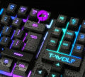 Gaming keyboard with LED backlight.