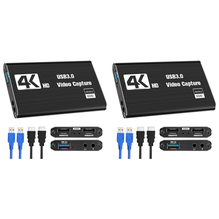 2X Video Capture Card, Switch Capture Card for Switch, 4K 1080P 60FPS ...