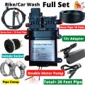 Dubble Pump Bike & Car Washing Water Pump Motor full set AC & DC double pump double pump for Bike & Car Wash. 