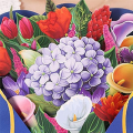 Pop-Up Bouquet, Pop-Up Paper Flower Bouquet Greeting Card, Mother'S Day Birthday Female Easter Gift Card Bowtie C. 