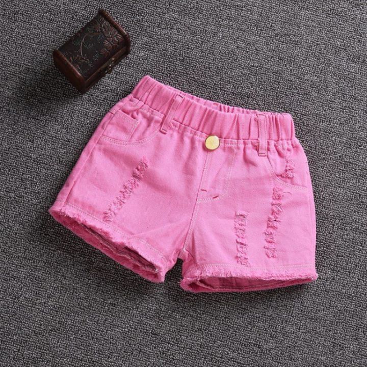 Baby%20Girl%20Shorts%20Jeans%202024%20Summer%20Kids%20Korean%20Version%20Denim%20Pants%20High%20Waist%20Casual%20Trousers%20Girl%20Ripped%20Jeans%20For%202%20To%2012%20Year%20-%20Image%206