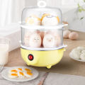 EU 220V Egg Boiler, Egg Cooking Machine, Double Layer Egg Boiler, Kitchen for Egg Making Home Multifunction.