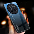 For Realme 12 Pro / 12 Pro+ Plus 5G Case Gradient Phone Back Hard Glass Cover. 