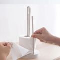 2X Toilet Kitchen Paper Towel Roller Tissue Holder Plastic Rack Desktop Floor Vertical Napkins Stand Bathroom Storage-1.