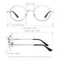 AABV Computer Blue Light Glasses Round Metal Transparent Optical lenses for Women Men Clear Eyeglasses 8009.
