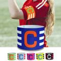 Captain Armband 2024 Leader Match Elastic Football Armband Team Grouping 31*6.5cm Sleeve Badge School Reward for Kid. 