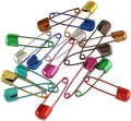 12 Pieces Safety pins for Saree, Dupatta Attaching Pins for Women and Girls Brooches  – Medium Size. 