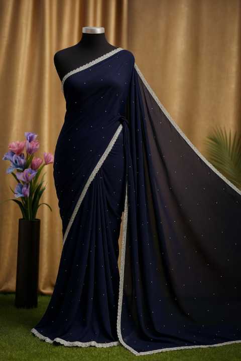 Georgette%20High%20Quality%20Stylish%20Lase%20Fitting%20And%20stone%20work%20Saree.%20Saree%20with%20unstitched%20Blouse%20for%20Women%20-%20Image%205