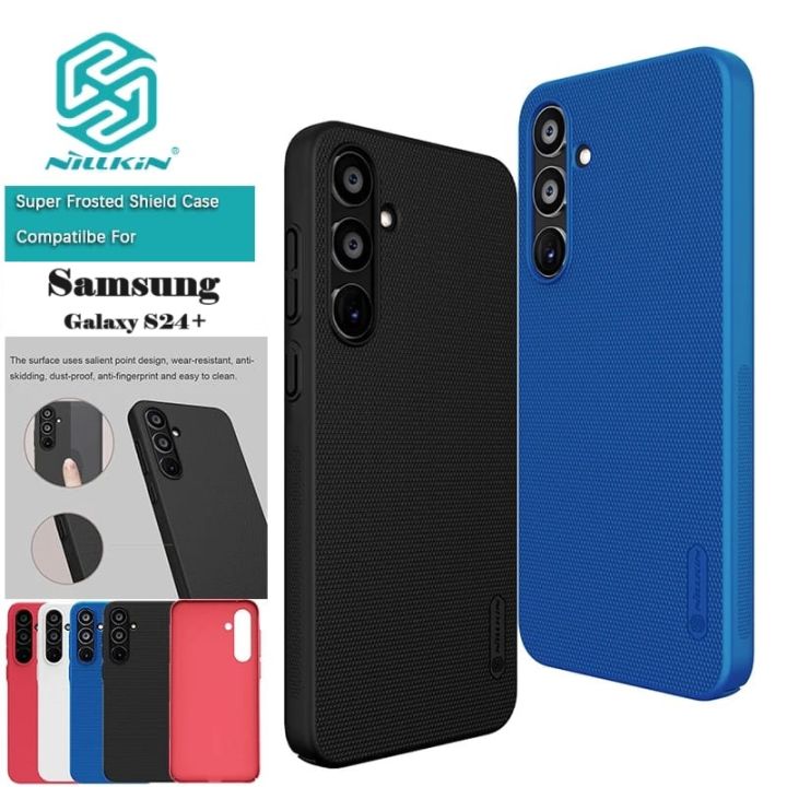 Nillkin ( Galaxy S24+) Super Frosted Shield Pro Matte cover case for Samsung Galaxy S24 Plus  Smartphone Back Case - Black