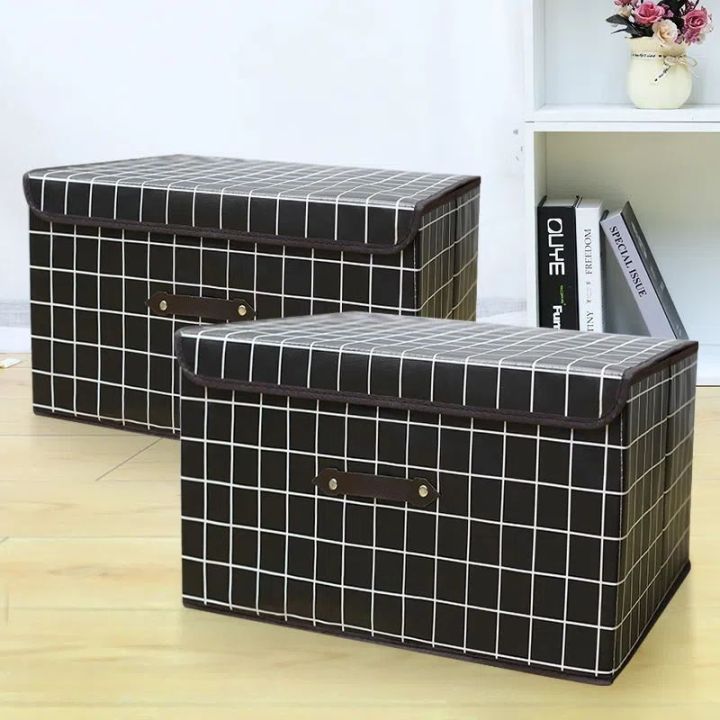 Houndstooth%20Cloth%20Storage%20Box%20Folding%20Storage%20Box%20Basket%20Student%20Dormitory%20Covered%20Storage%20Box%20Underwear%20Storage%20Artifact%20-%20Image%208