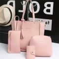 4Pcs/set Crossbody Bags Women Bag Set Pattern Leather Shoulder Bags Purse Ladies PU Crossbody Bag. 