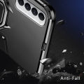 For OPPO Reno4 Pro / OPPO Reno 4 Pro Back Cover Grade Shockproof Armor Metal Ring Stand Holder Magnetic Car Mount Hard Phone Case.